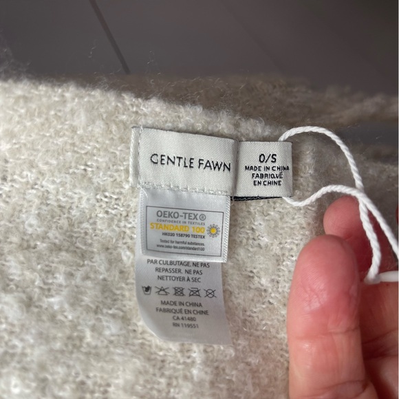 Gentle Fawn Huntington Color Block Cream & Pink Plaid Scarf NWT - Picture 3 of 6